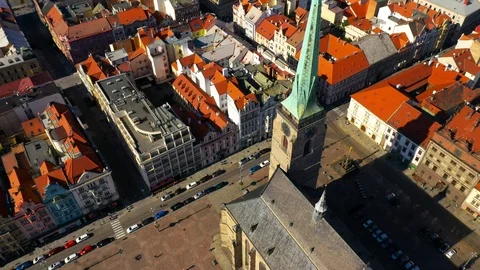 Pilsen - Plzeň from above. Stock Footage 117368684