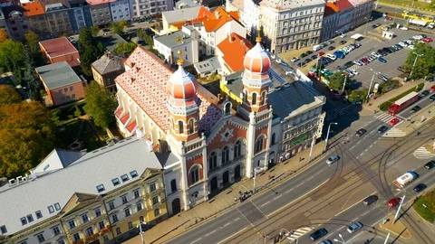 Pilsen - Plzeň from above. Stock Footage 117369405