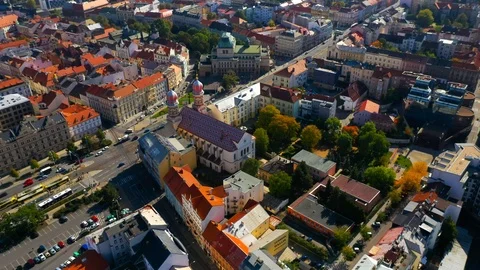 Pilsen - Plzeň from above. Stock Footage 117369698