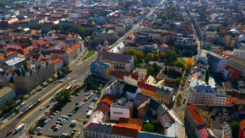 Pilsen - Plzeň from above. Stock Footage 117369763
