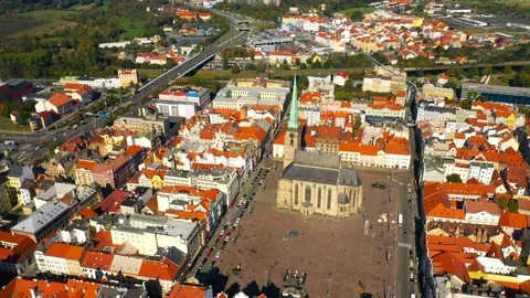 Pilsen - Plzeň from above. Vidéo 117372583
