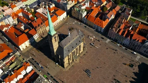 Pilsen - Plzeň from above. Stock Footage 117373839