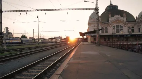 Pilsen Train Station Stock Footage 43379565