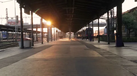 Pilsen Train Station Stock Footage 43398269