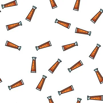 Pilsner beer glass vector seamless pattern イラスト素材