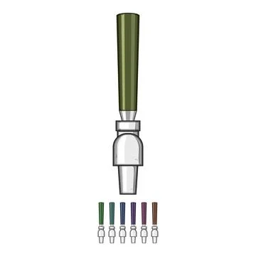 Pilsner beer tap cartoon vector graphic Stock Illustration