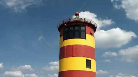Pilsum lighthouse Stock Footage 8927167