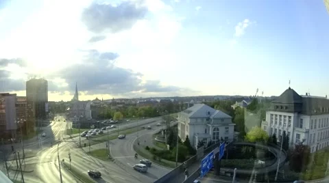 Pilzen Czech Rep Time Lapse Day  Stock Footage 66776345