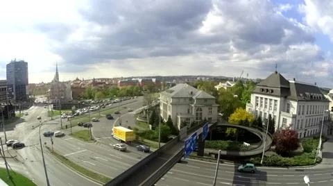 Pilzen Czech Rep Time Lapse Day Stock Footage 66776350
