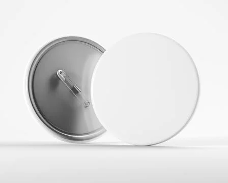 Pin badge mock up Stock Illustration