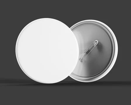 Pin badge mock up Stock Illustration