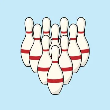 Pin Bowling Stock Illustration
