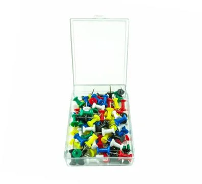 Pin box isolate Foto stock