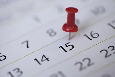Pin on calendar 写真素材