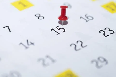 Pin on calendar Stock Photos