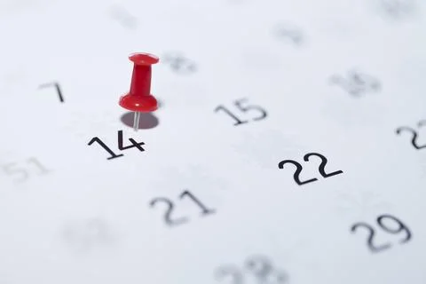 Pin on calendar Fotos de archivo