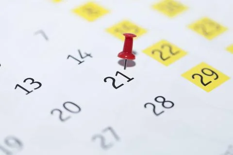 Pin on calendar 스톡 사진