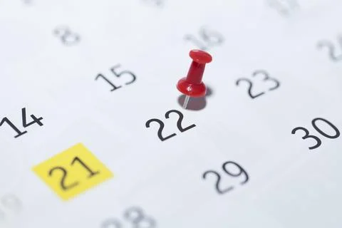 Pin on calendar Stock Photos