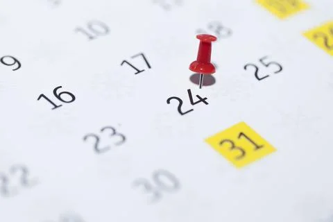 Pin on calendar Stock Photos