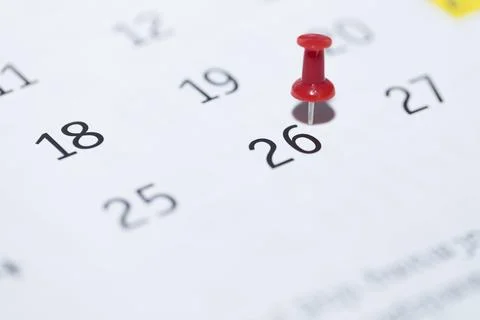 Pin on calendar Stock Photos