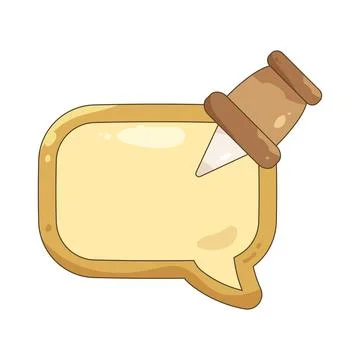 Pin chat bubble Иллюстрация