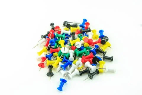 Pin clip isolate Stock Photos
