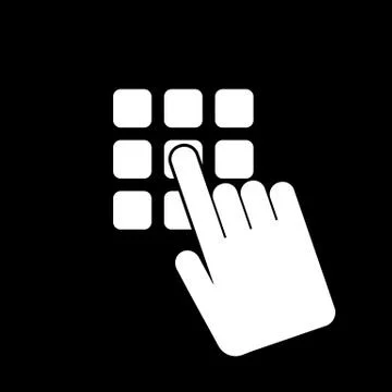 The pin code icon. Password and  unlock, access, identification, unlock symbol Stock-Illustration