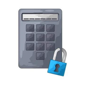 Pin code illustration 스톡 일러스트