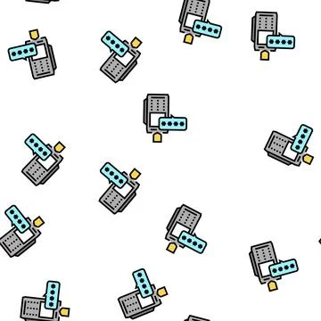 Pin code for pay pos terminal vector seamless pattern Stockillustratie