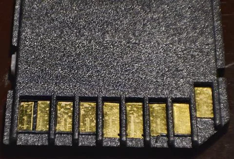 Pin connector adapter micro sd Stock Photos