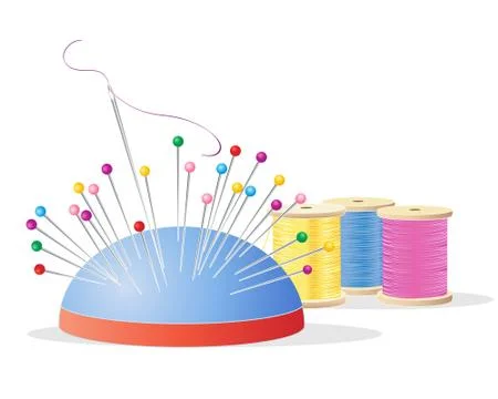 Pin cushion Stock Illustration