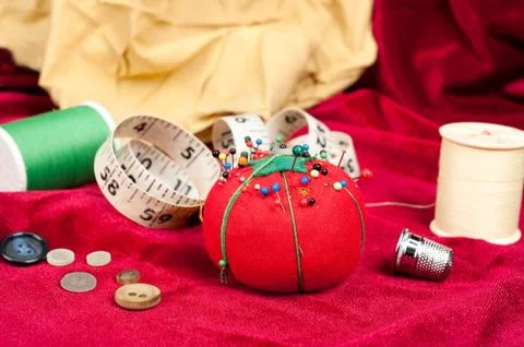 Pin cushion Stock Photos