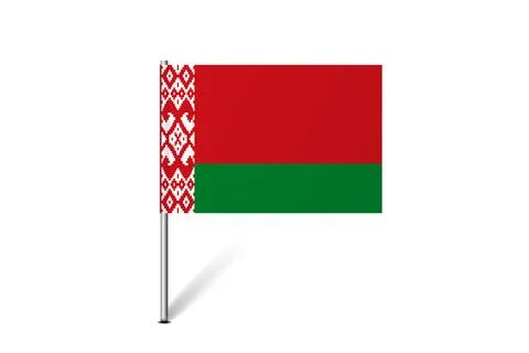 Pin flag of Belarus Stock-Illustration