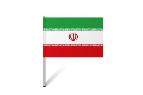 Pin flag of Iran Stock-Illustration