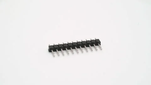 Pin headers for prototype electronic engineering. Electronics components for diy Vidéo 169320319
