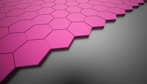 Pin hexagonal background rendered Stock Illustration