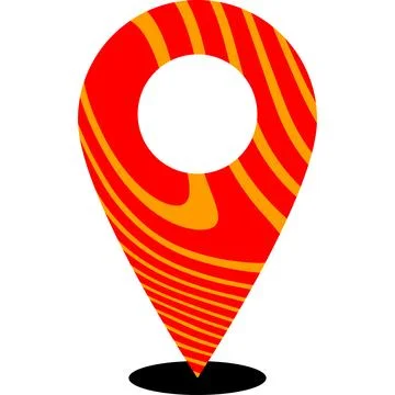 Pin icon location with texture 스톡 일러스트