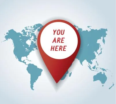 Pin icon with map background vector Stock Illustration