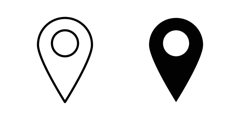 Pin icon vector design illustrations イラスト素材