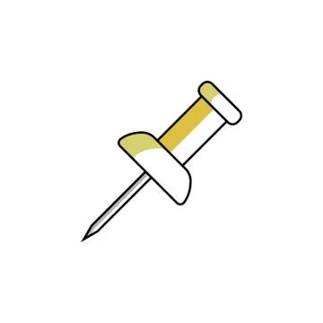 Pin icon vector illustration Stock Illustration