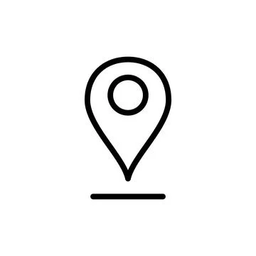 Pin icon vector illustration. Location sign and symbol. destination icon. m.. Stock Illustration