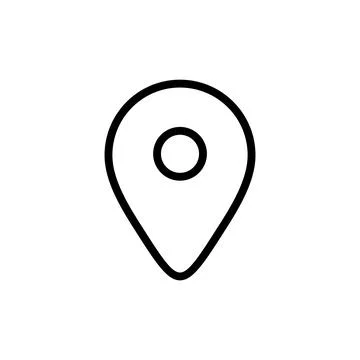 Pin icon vector illustration. Location sign and symbol. destination icon. m.. Stock Illustration