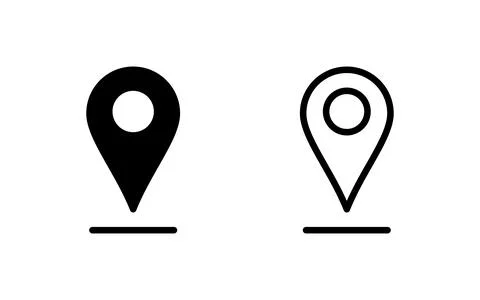Pin icon vector illustration. Location sign and symbol. destination icon. m.. Stock Illustration
