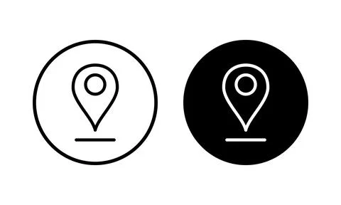 Pin icon vector illustration. Location sign and symbol. destination icon. m.. Stock Illustration