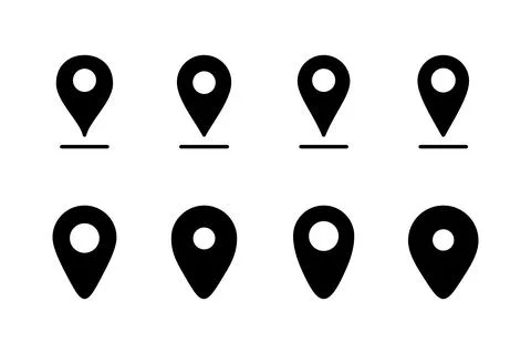Pin icon vector illustration. Location sign and symbol. destination icon. m.. Stock Illustration