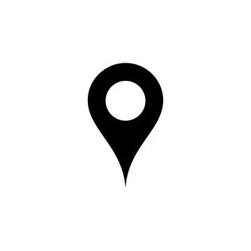 Pin icon vector. Location icon vector. destination icon. map pin Stock Illustration