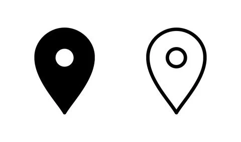 Pin icon vector. Location icon. Map pointer icon Stock Illustration
