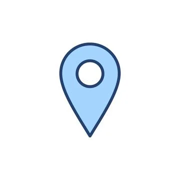 Pin icon vector. Location sign and symbol. destination icon. map pin Stock Illustration