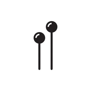 Pin icons Stock Illustration