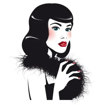 Pin up Stock Illustration